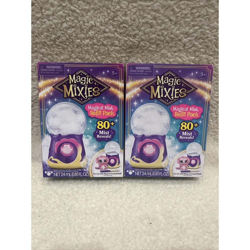 New Magic Mixies Magical Mist Refill Pack Lot of 2 Boxes Vials‎ for Crytal Ball